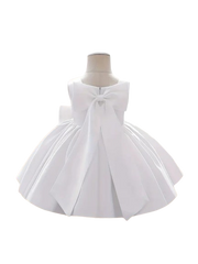 White Silk Party Wear Frock