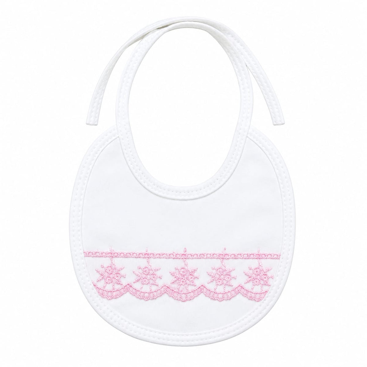 Infants Baby Frill Bib - Pink