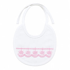 Infants Baby Frill Bib - Pink