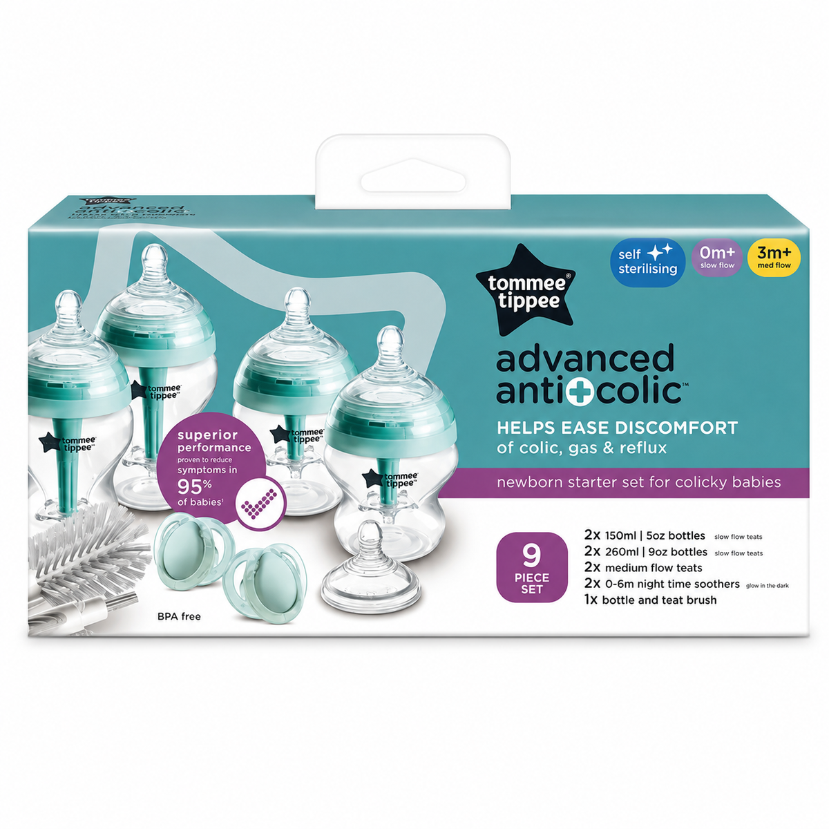 TT ADV ANTI COLIC STARTER SET 9 PIECE 42260952