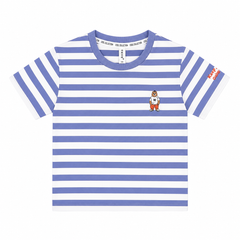 Blue Stripes Round neck T-Shirt