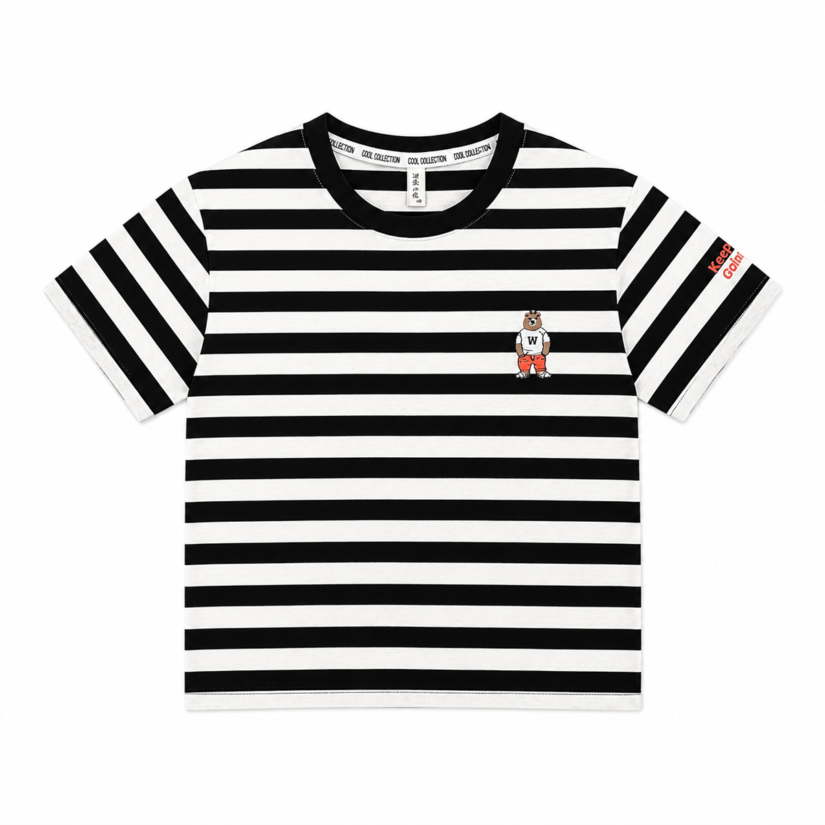 Black Stripes Round neck T-Shirt