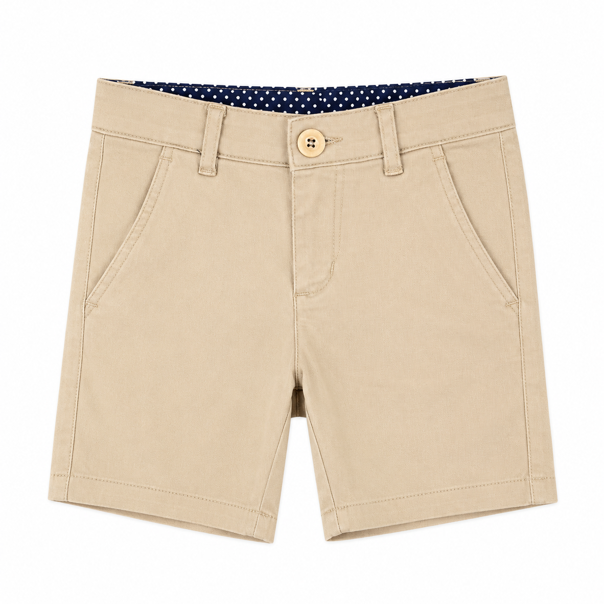 Baby Boy Cotton Short - Beige