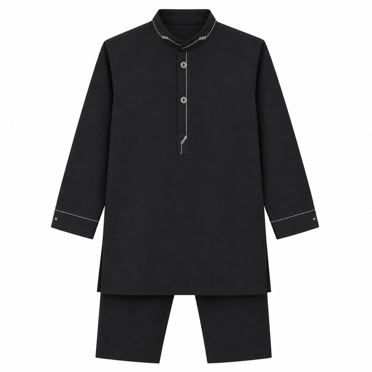Black Embroidered Kurta Shalwar