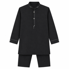 Black Embroidered Kurta Shalwar