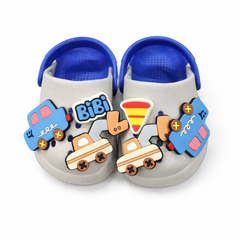 Baby Boy Grey Excavator Clogs