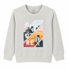 Baby Boy Grey Round Neck T-Shirt