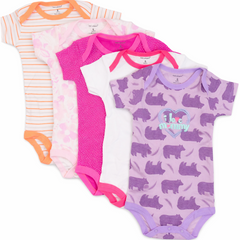 3-6 Month Half Sleeves 5PC Body suit Sets