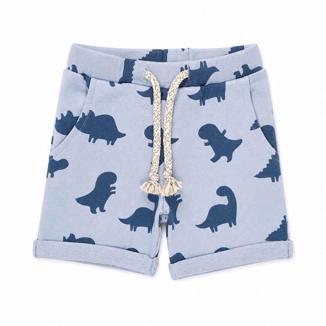 Baby Boy Din Print Cotton Short