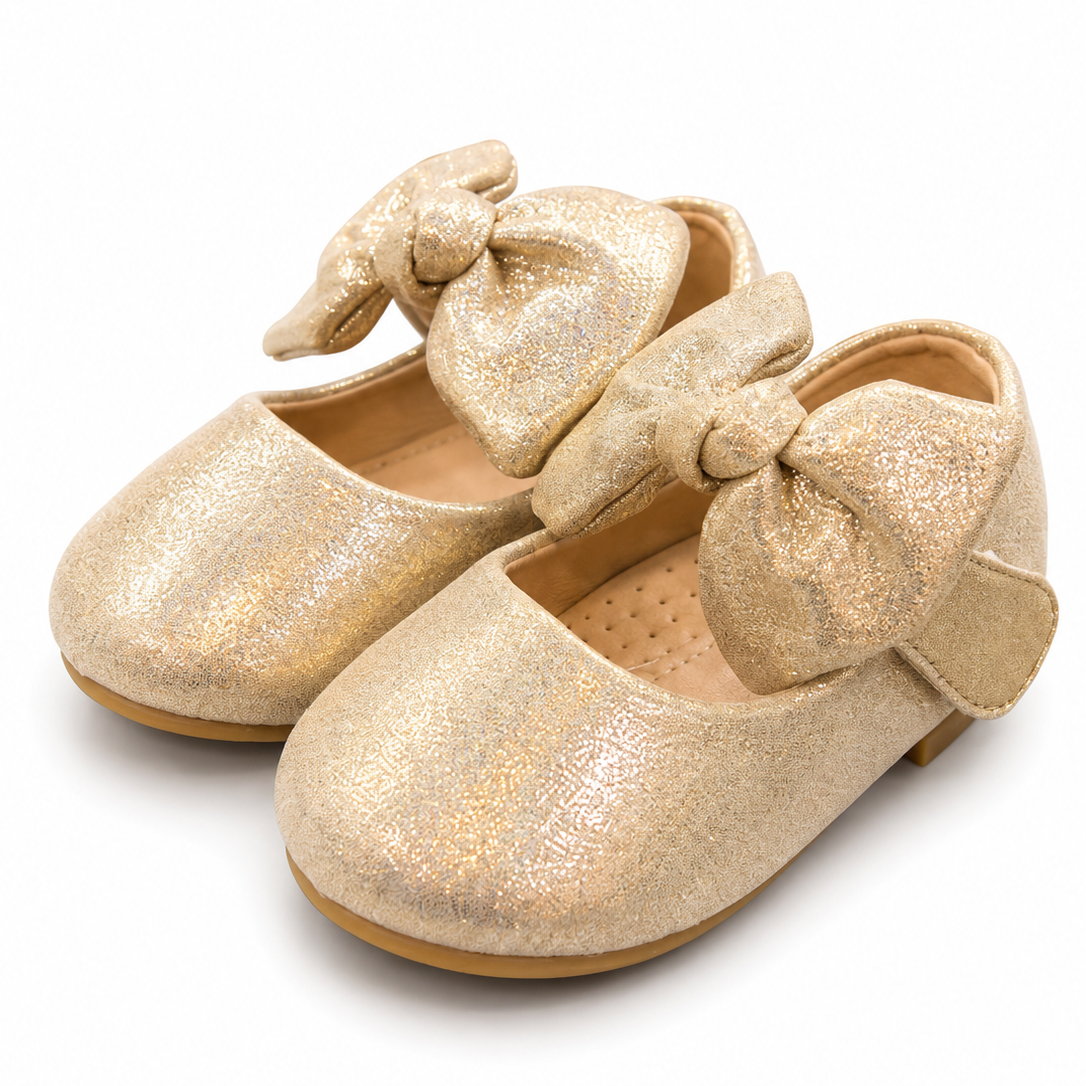 Baby Girl Golden Party Pumps