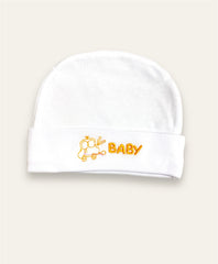 Baby Cap-White Beep