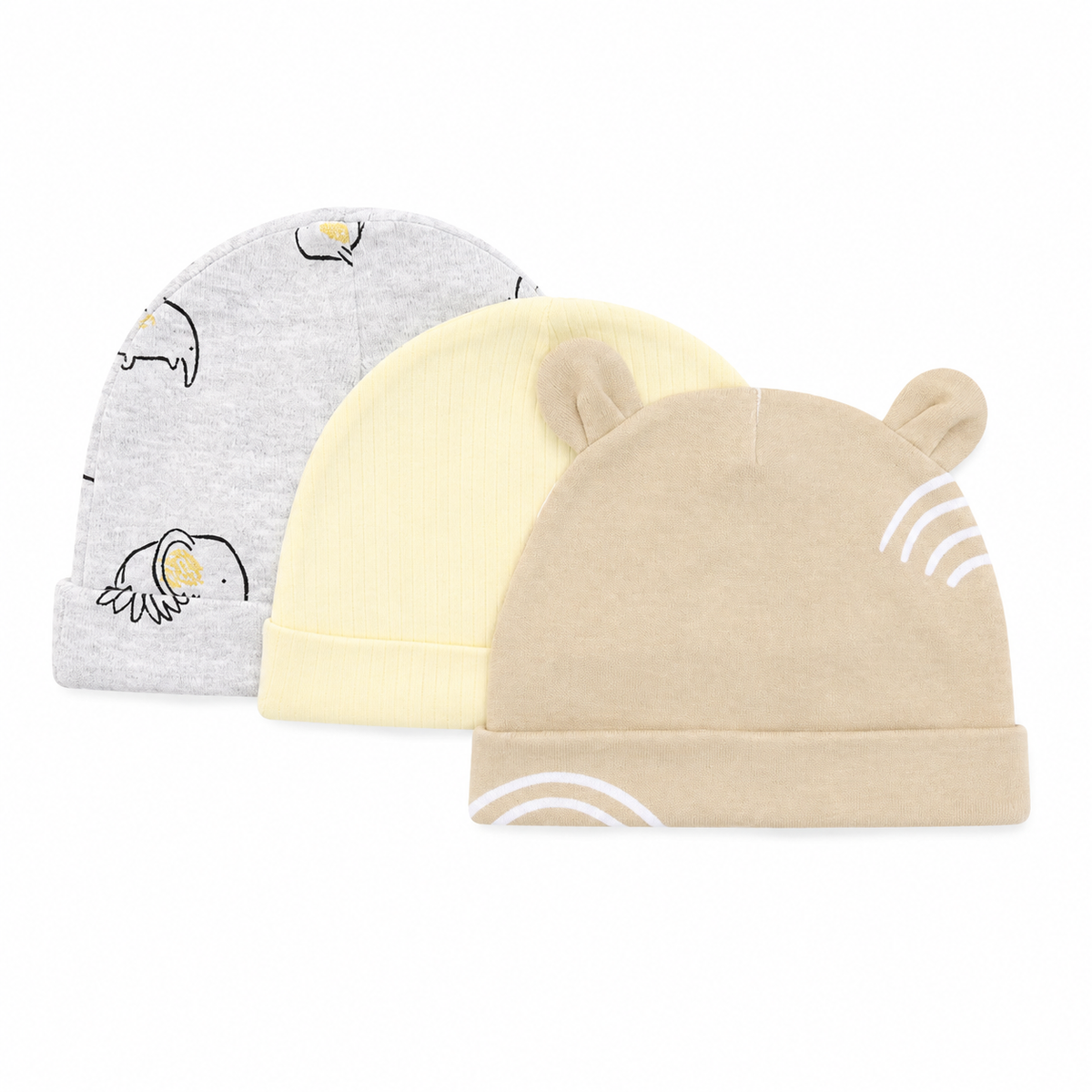 3PK Soft Touch Cap Set