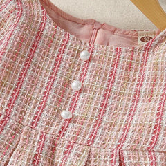 Pink checkered frock