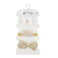 3PC Golden Headband Set