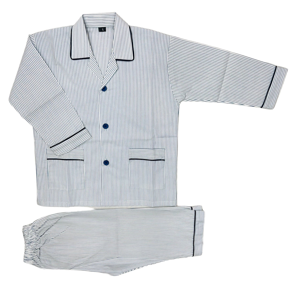 Blue Lining Cotton Night Suit