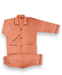 Orange Cotton Night Suit