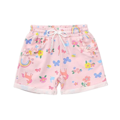 Jersey Cotton Unicorn Girls Shorts