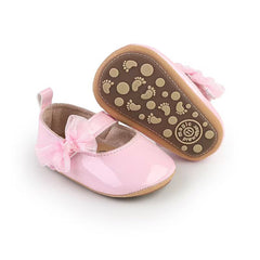 Pink Bow Pre Walker Pumps