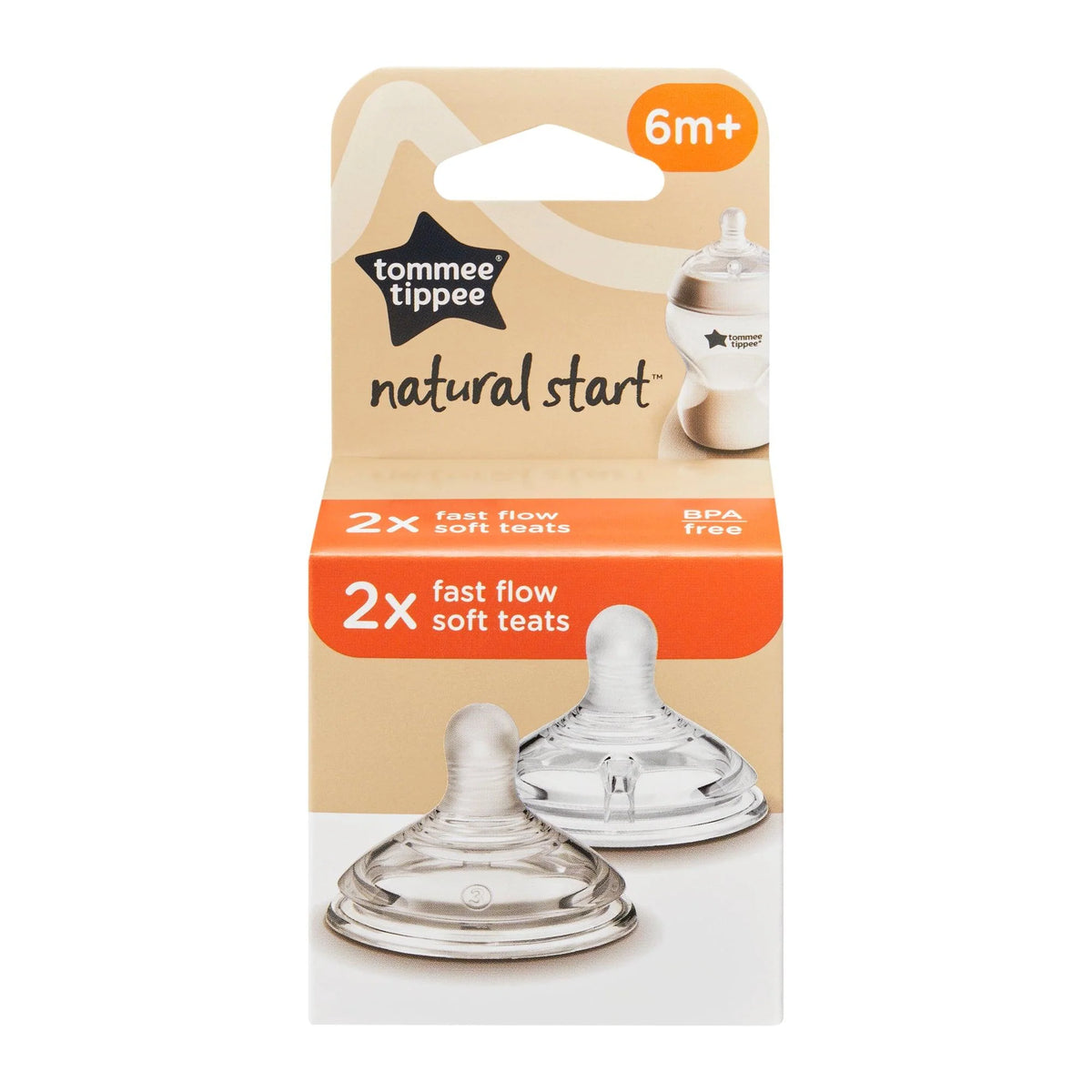 Natural Start Fast Flow Teat 2-PK Tommee Tippee - 423963