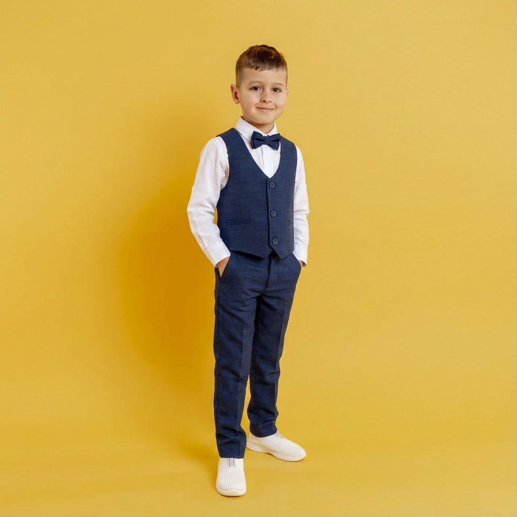 4PC Baby Boy Navy Blue Suit