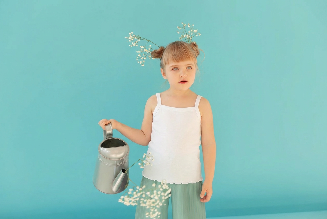 White Cami Top For Baby Girl