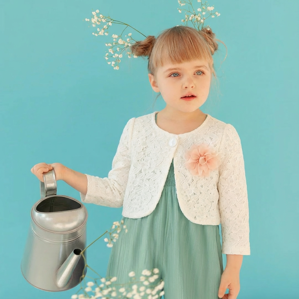 Baby Girl White Shrug