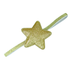 Star Glitter Headband Golden 0-24M