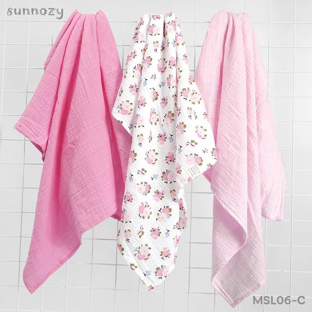 3PK Muslin Swaddle Wraps