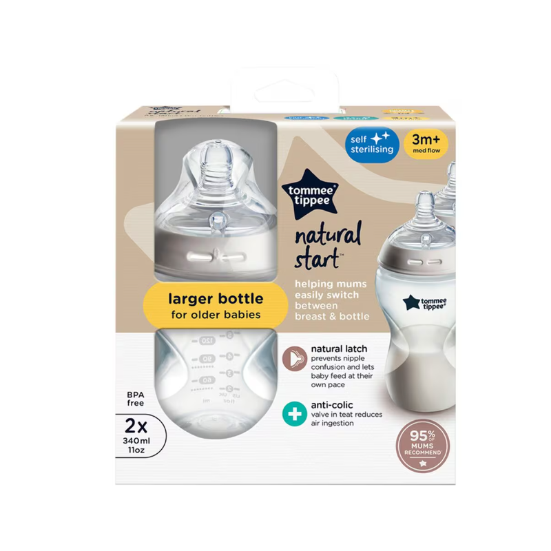 TT Bottle 340ML PLAN PK2 NATUREL START