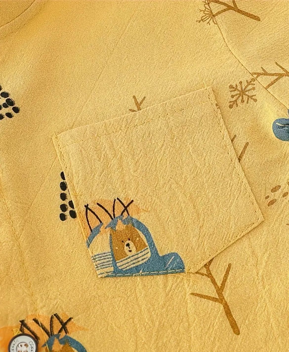 2PC Yellow Safari Suit